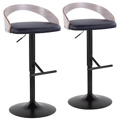 Grotto Adjustable Barstool - Set of 2