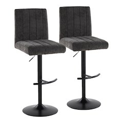Hank Adjustable Barstool - Set of  2