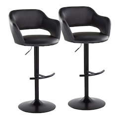 Margarite Adjustable Barstool - Set of 2
