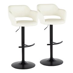 Margarite Adjustable Barstool - Set of 2