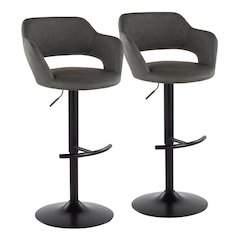 Margarite Adjustable Barstool - Set of 2