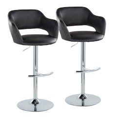 Margarite Adjustable Barstool - Set of 2
