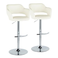 Margarite Adjustable Barstool - Set of 2