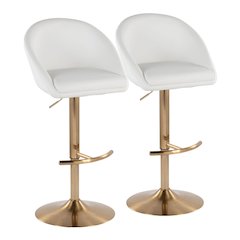 Matisse Highback Adjustable Barstool - Set of 2