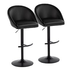 Matisse Highback Adjustable Barstool - Set of 2