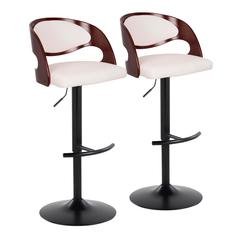 Pino Adjustable Barstool - Set Of 2