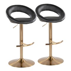 Posh Adjustable Barstool - Set of 2