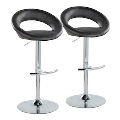 Posh Adjustable Barstool - Set of 2