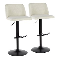 Toriano Adjustable Barstool - Set of 2