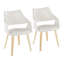 Curvo Highback Upholstered Chair - Set of 2