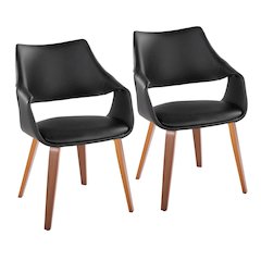 Curvo Highback Upholstered Chair - Set of 2
