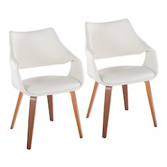 Curvo Highback Upholstered Chair - Set of 2
