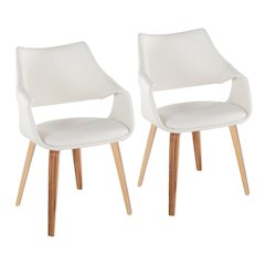 Curvo Highback Upholstered Chair - Set of 2