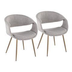 Curvo Upholstered Chair - Set of 2