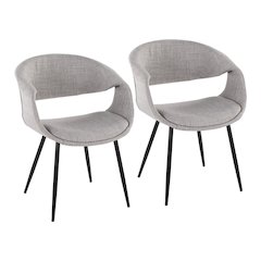 Curvo Upholstered Chair - Set of 2