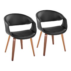 Curvo Upholstered Chair - Set of 2