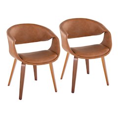 Curvo Upholstered Chair - Set of 2