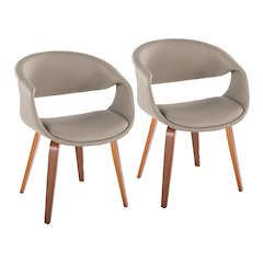 Curvo Upholstered Chair - Set of 2
