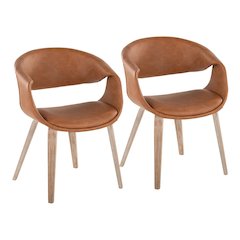 Curvo Upholstered Chair - Set of 2