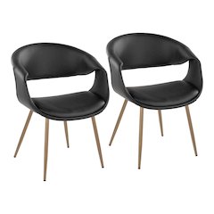 Curvo Upholstered Chair - Set of 2