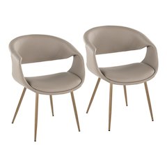 Curvo Upholstered Chair - Set of 2