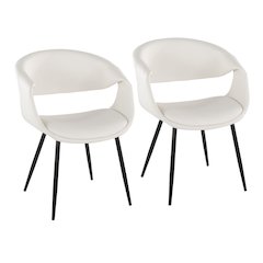 Curvo Upholstered Chair - Set of 2