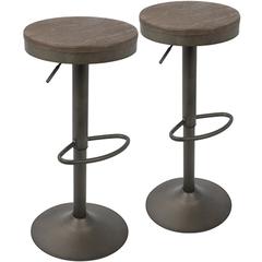 Antique, Brown Dakota Barstool - Set of 2