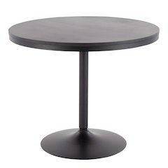 Black Steel, Black Wood Dakota Dining Table