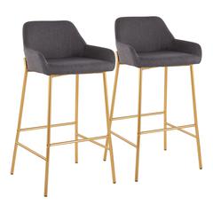 Daniella Fixed-Height Bar Stool - Set of 2