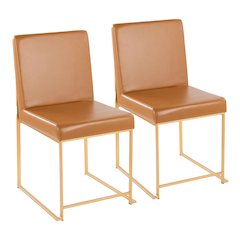 High Back Fuji Dining Chair - Set of 2