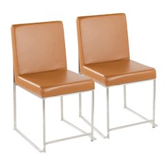 High Back Fuji Dining Chair - Set of 2