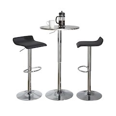 Bistro Round-Ale Bar Set - 3 Piece
