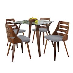 Folia-Trevi Square Dining Set - 5 Piece