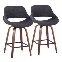 Multi Fabrico 26" Fixed-Height Counter Stool - Set of 2