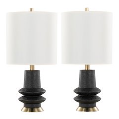 Lloyd 26" Polyresin Table Lamp  - Set of 2