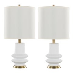 Lloyd 26" Polyresin Table Lamp  - Set of 2