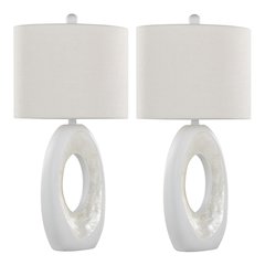 Pearl 29" Polyresin Table Lamp - Set of 2