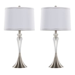 Ashland 28" Crystal Table Lamp - Set of 2