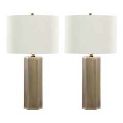 Huit 26" Metal Table Lamp - Set of 2