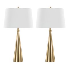 Cone 30" Metal Table Lamp - Set of 2