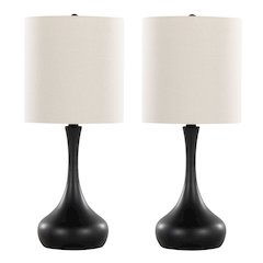 Genie 24" Metal Table Lamp - Set of 2