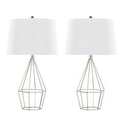 Geome 27" Metal Table Lamp - Set of 2
