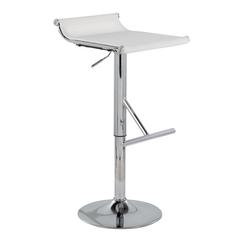 Chrome, White Mesh Mirage Ale Bar Stool