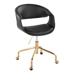 Curvo Upholstered 4-Star Task Chair