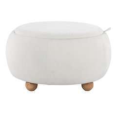 Tray Pouf Storage Ottoman