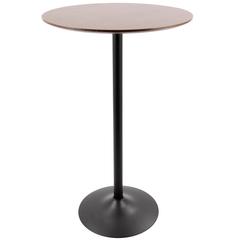Black Metal, Walnut Wood Pebble 3-Height Table