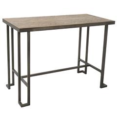Antique, Brown Wood Roman Counter Table