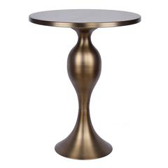 Matte Golden Bronze Ashland 24" Metal Accent Table