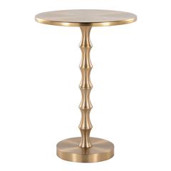 Gold Metal Bora 26.75" Metal Accent Table