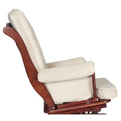 Sleigh Glider Chair Cushions Set Beige (Back, Seat, Arms)